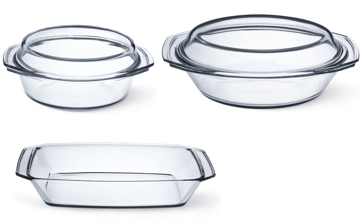5-Piece Casserole and Baking Dish Thermal Glass Set | Simax