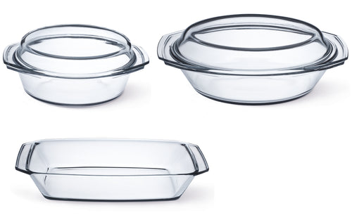 5-Piece Casserole and Baking Dish Thermal Glass Set | Simax