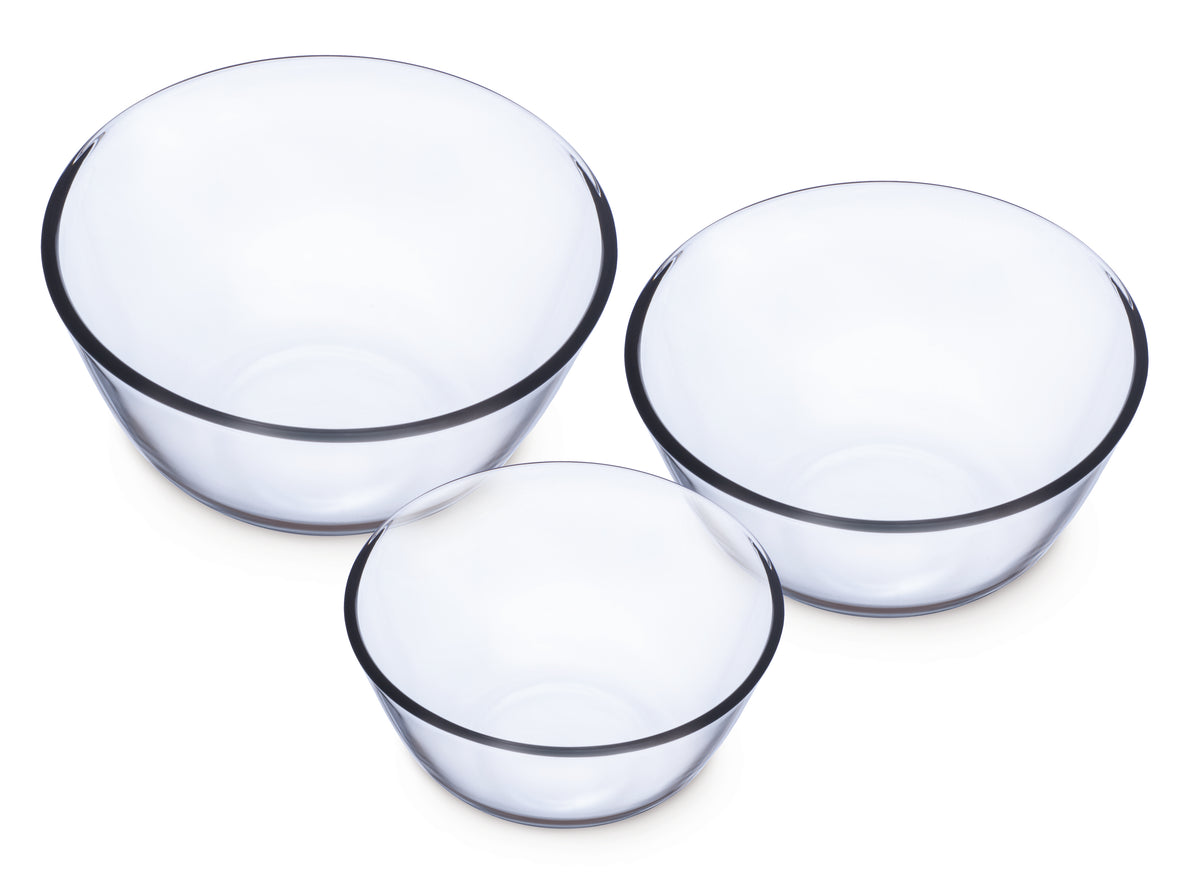 SIMAX Thermal Glass Mixing Bowl Set (3-Piece)