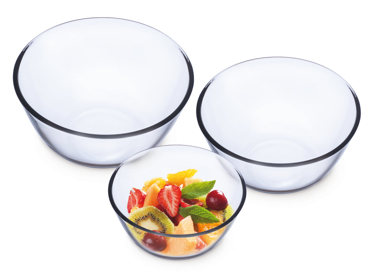 SIMAX Thermal Glass Mixing Bowl Set (3-Piece)