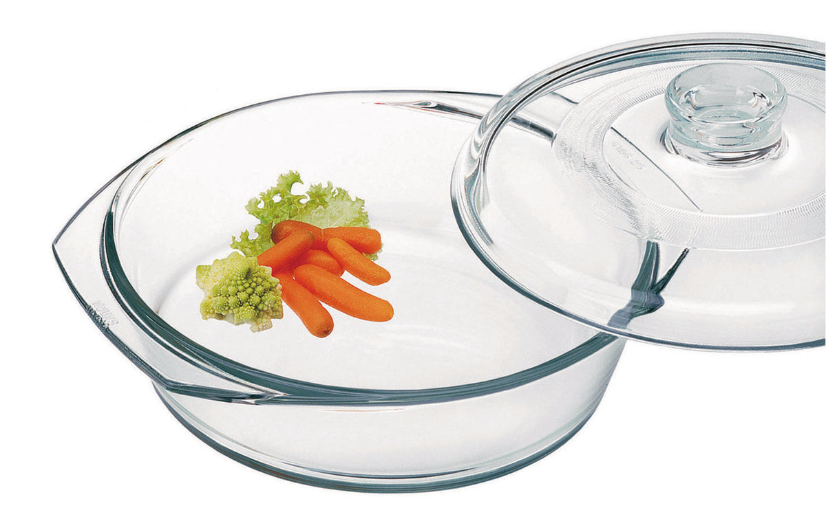 Round Thermal Glass Casserole with Lid | Simax