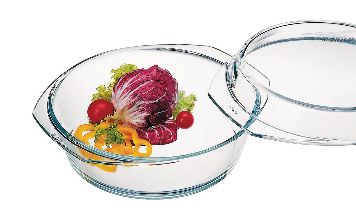 Round Thermal Glass Casserole with Lid | Simax