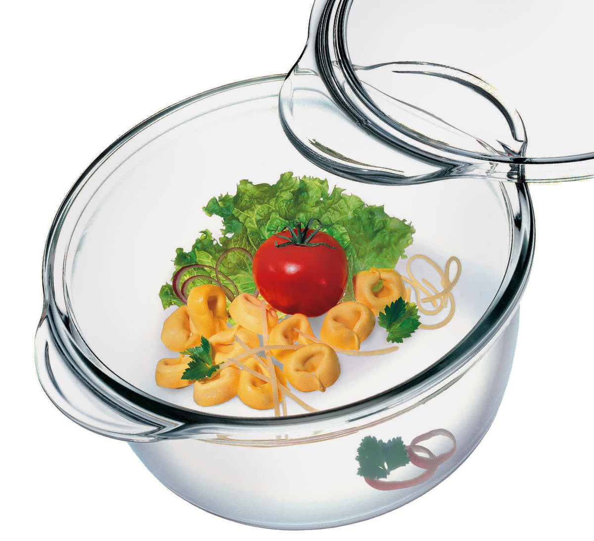 Large Deep Round Thermal Glass Casserole with Lid | Simax
