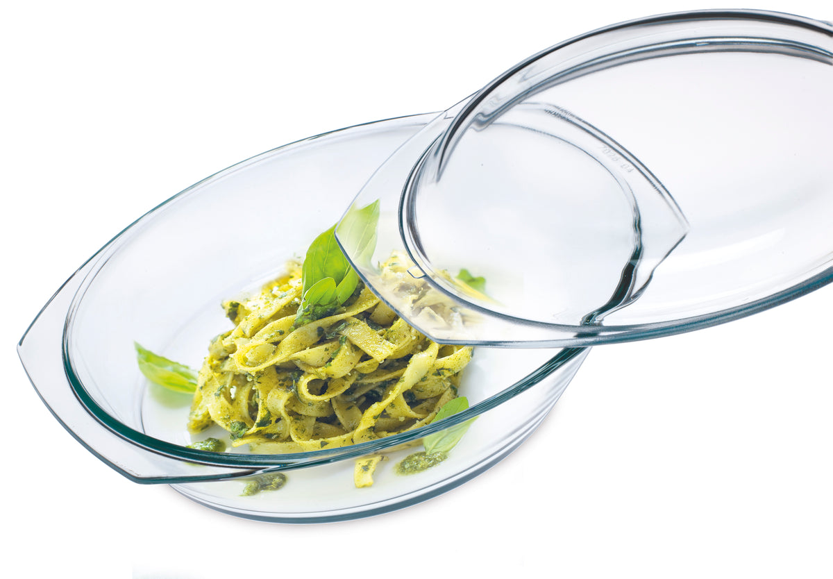 Oval Thermal Glass Casserole with Lid 2 Sizes | Simax