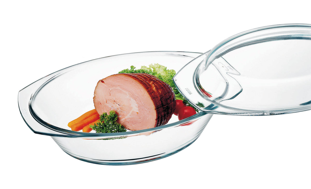 Oval Thermal Glass Casserole with Lid 2 Sizes | Simax