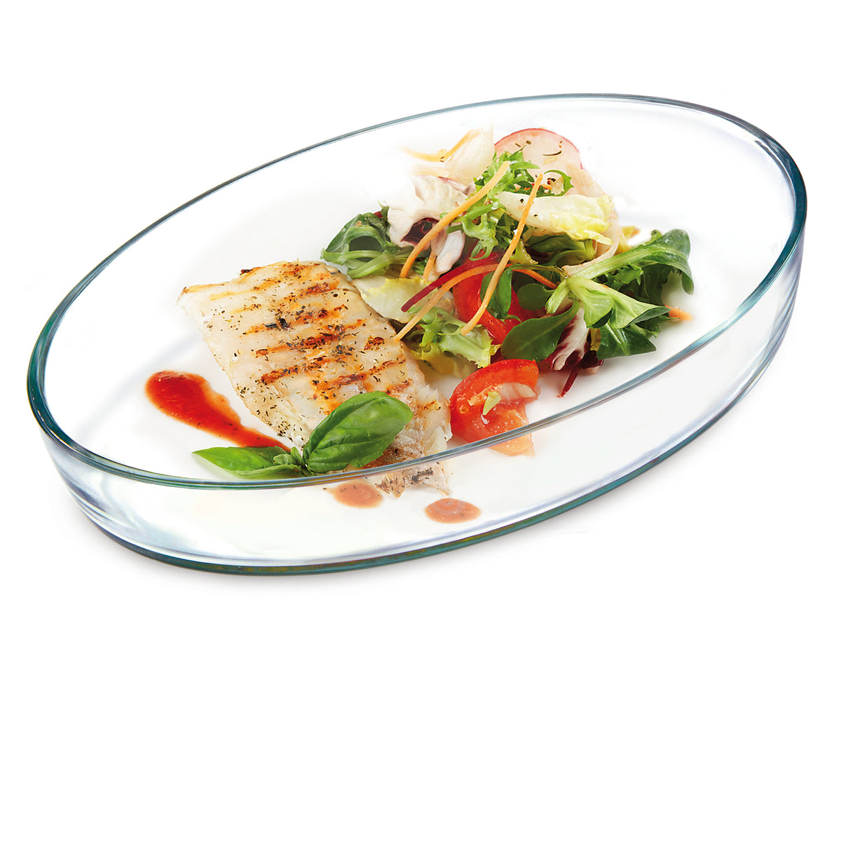 Oval Thermal Glass Baking Dish 2 Sizes | Simax