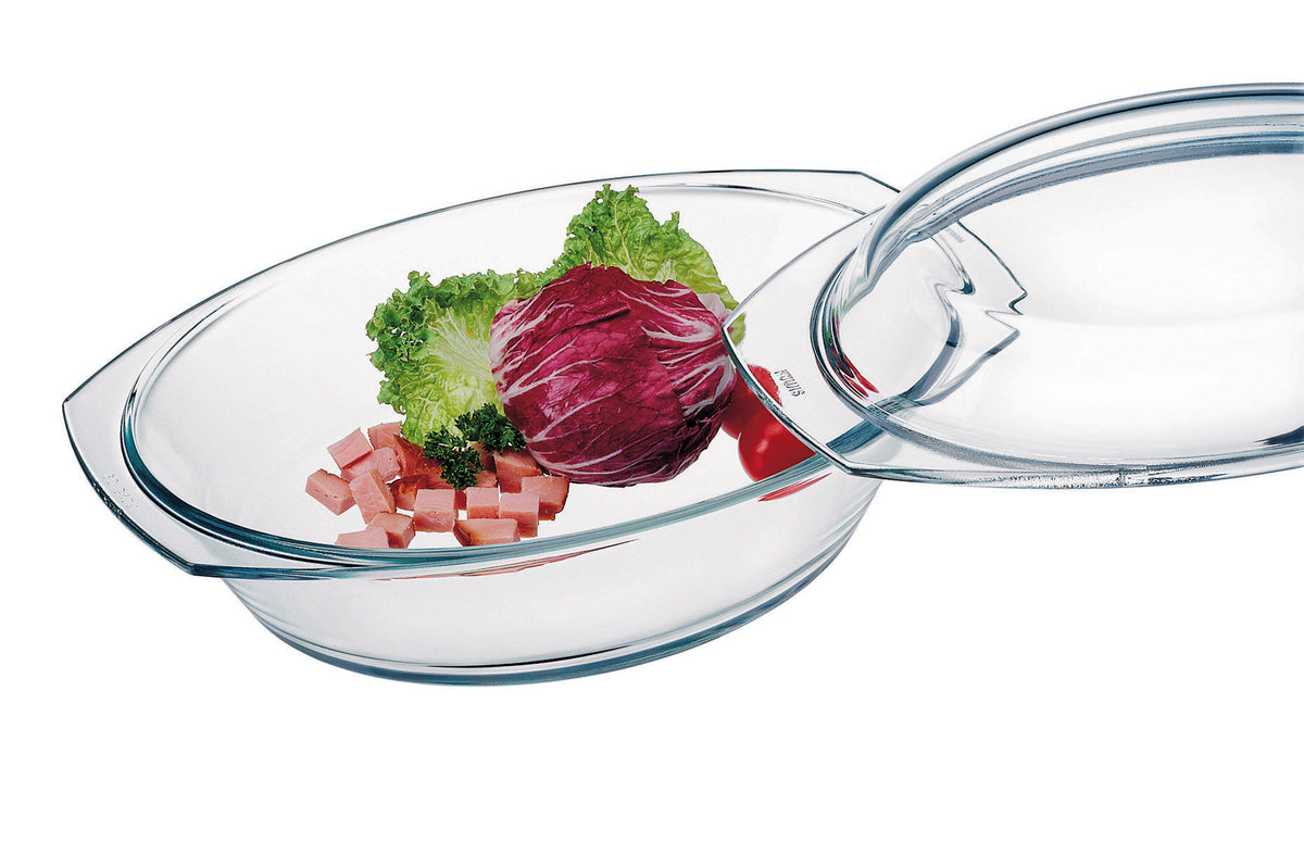 Oval Thermal Glass Casserole with Lid 2 Sizes | Simax