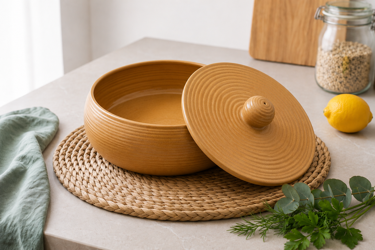 Ceramic Sand Pot with Lid