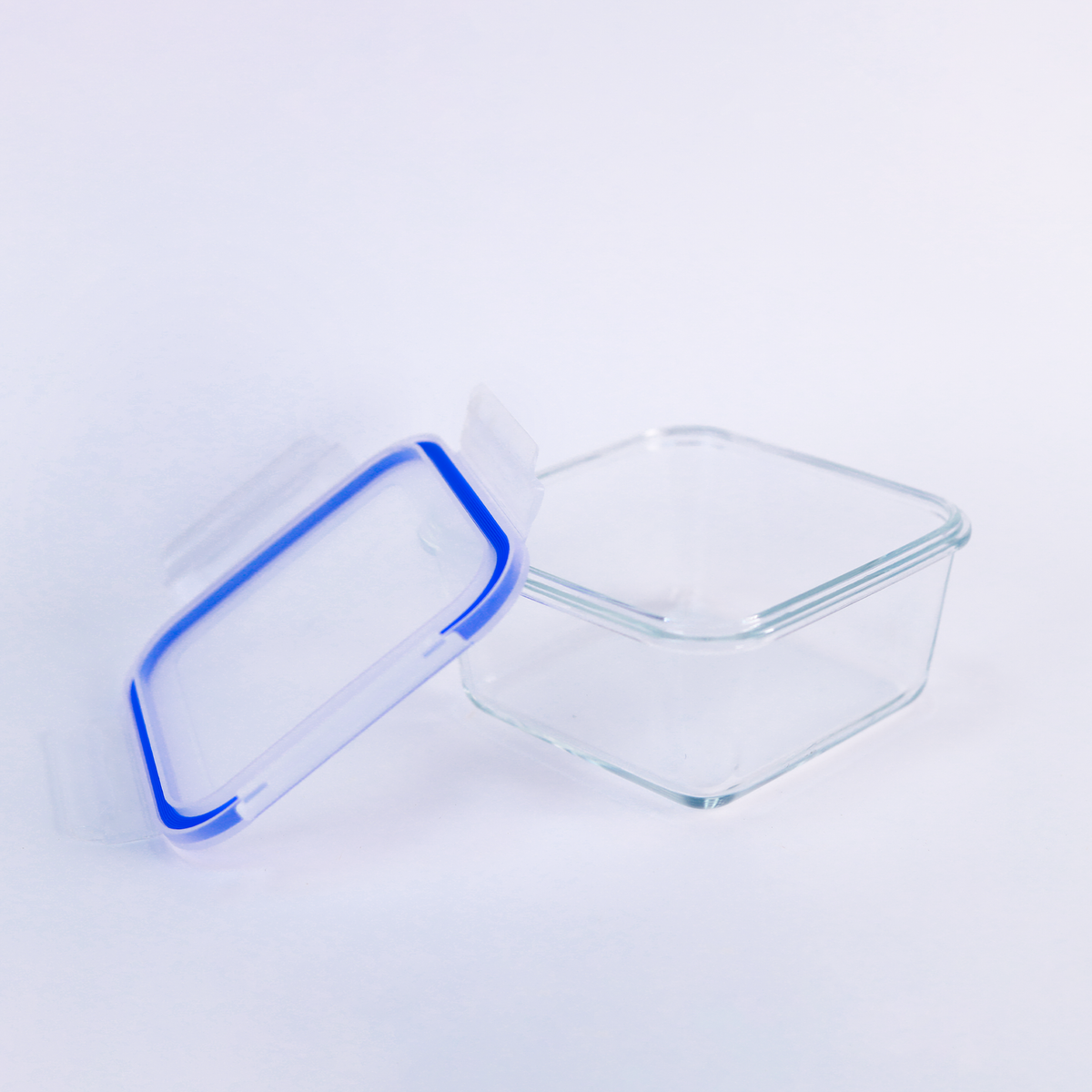 Glass Food Storage Containers with Snap-Lock Lids — Set of 2