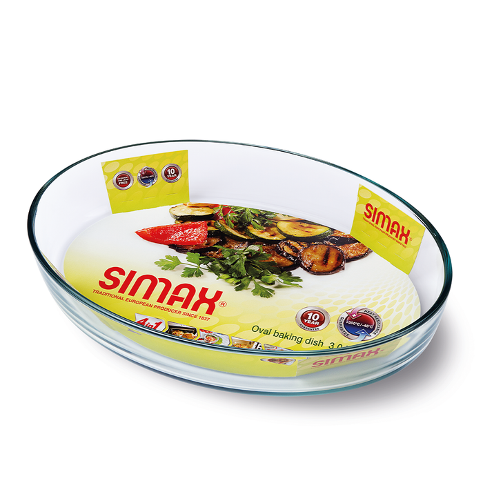 Oval Thermal Glass Baking Dish 2 Sizes | Simax
