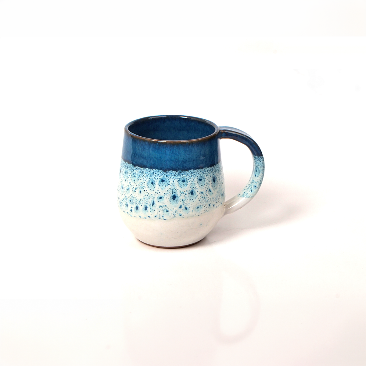 Ocean Blue Reactive Glaze Ceramic Mug