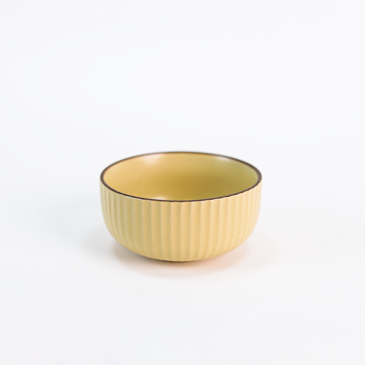Chinese Dining Set for 4 — Ribbed Stoneware Bowls with Chopsticks & Spoons (Green & Cream)